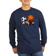 thumbnail image 1 of CafePress - Sports Balls Long Sleeve Dark T Shirt - Long Sleeve Dark T-Shirt, 1 of 4