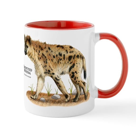 CafePress - Spotted Hyena Mug - 11 oz Ceramic Mug - Novelty Coffee Tea Cup