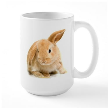 CafePress - Spring Easter Bunny 2 Mugs - 15 oz Ceramic Large White Novelty Mug