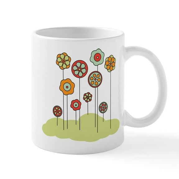 CafePress - Spring Flowers Mugs - 11 oz Ceramic Mug - Novelty Coffee Tea Cup