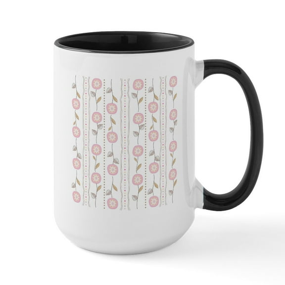 CafePress - Spring Flowers Mugs - 15 oz Ceramic Large White Novelty Mug