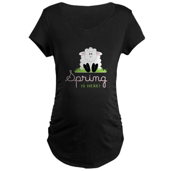 CafePress - Spring Is Here Maternity T Shirt - Maternity Dark T-Shirt