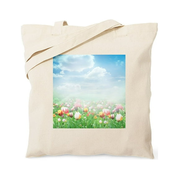 CafePress - Spring Meadow Tote Bag - Unisex Canvas Tote Bag, Beige, 1-Piece