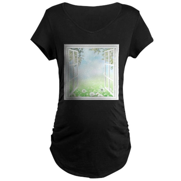 CafePress - Spring View Maternity T Shirt - Maternity Dark T-Shirt