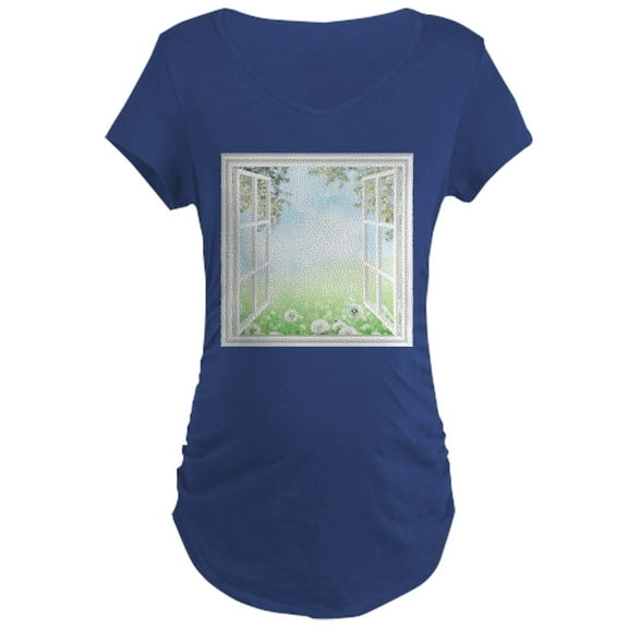 CafePress - Spring View Maternity T Shirt - Maternity Dark T-Shirt
