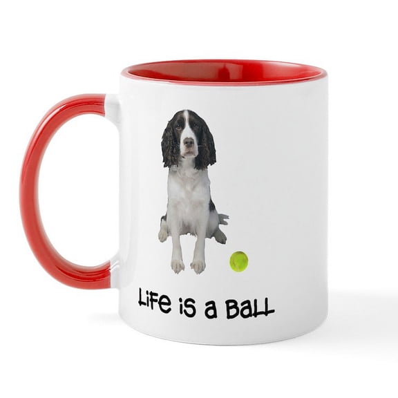 CafePress - Springer Spaniel Life Mug - 11 oz Ceramic Mug - Novelty Coffee Tea Cup