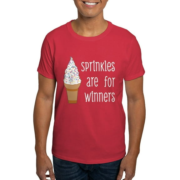 CafePress - Sprinkles Are For Winners T Shirt - Men's Classic Graphic Cotton T-Shirt