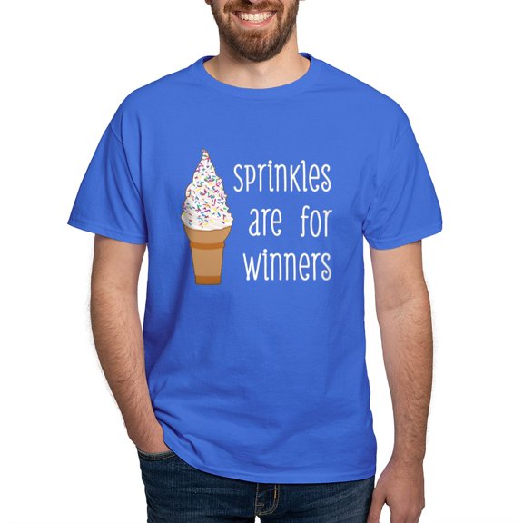 CafePress - Sprinkles Are For Winners T Shirt - Men's Classic Graphic Cotton T-Shirt
