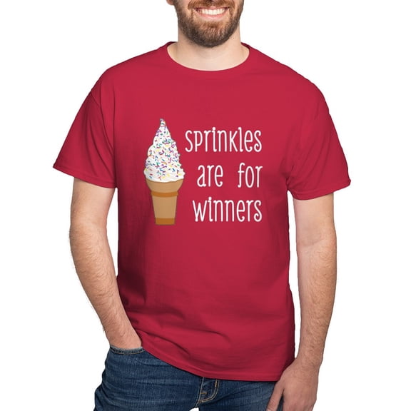CafePress - Sprinkles Are For Winners T Shirt - Men's Classic Graphic Cotton T-Shirt