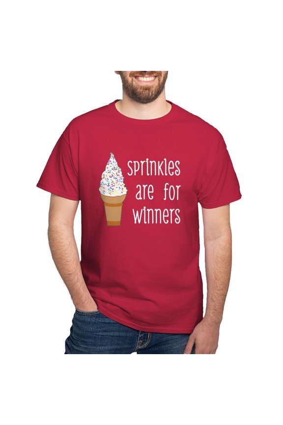 - Sprinkles Are For Winners T Shirt - Men's Classic Graphic Cotton T-Shirt