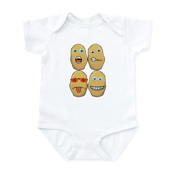 CafePress - Spuds Infant Bodysuit - Baby Light Bodysuit, Size Newborn - 24 Months