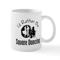 CafePress - Square Dancing Mug - 11 oz Ceramic Mug - Novelty Coffee Tea Cup