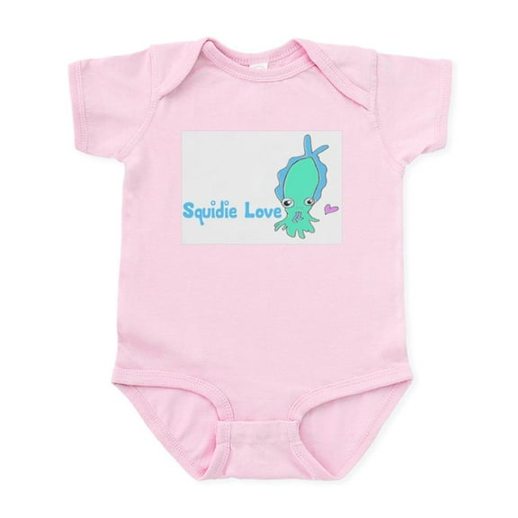 CafePress - Squidie Love Infant Bodysuit - Baby Light Bodysuit, Size Newborn - 24 Months