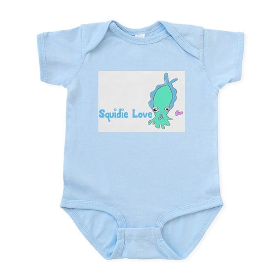 CafePress - Squidie Love Infant Bodysuit - Baby Light Bodysuit, Size Newborn - 24 Months