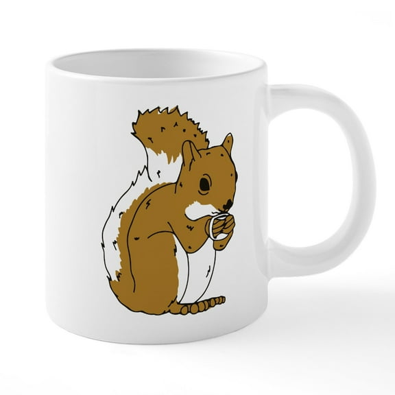 CafePress - Squirrel - 20 Oz White Ceramic Mega Mug