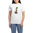 thumbnail image 1 of CafePress - Squirrel 4 Leaf Clover Pajamas - Women's Short Sleeve Print T-Shirt and Pants Light Cotton Pajama Set, 1 of 7