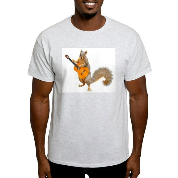 CafePress - Squirrel Acoustic Guitar T Shirt - Men's Classic Graphic T-Shirt