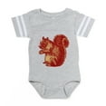thumbnail image 1 of CafePress - Squirrel - Cute Infant Baby Football Bodysuit, 1 of 3
