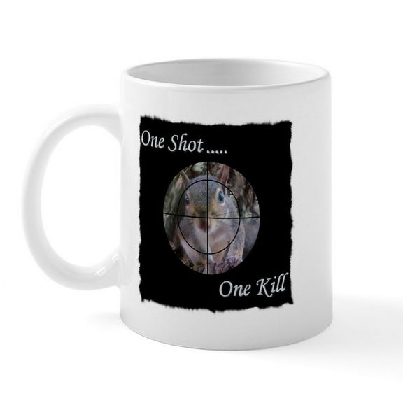 CafePress - Squirrel Hunting Mug - 11 oz Ceramic Mug - Novelty Coffee Tea Cup