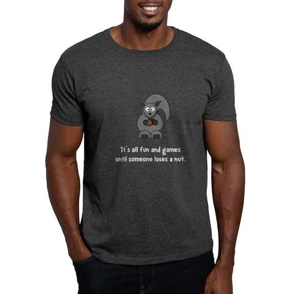 CafePress - Squirrel Nut Black Dark T Shirt - Men's Classic Graphic Cotton T-Shirt
