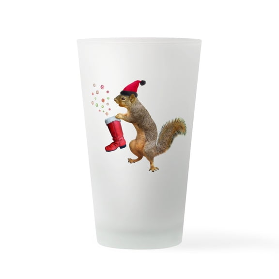 CafePress - Squirrel Red Boot - Pint Glass, Drinking Glass, 16 oz. CafePress