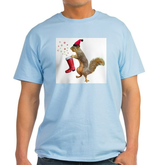 CafePress - Squirrel Red Boot T Shirt - Men's Classic Graphic T-Shirt