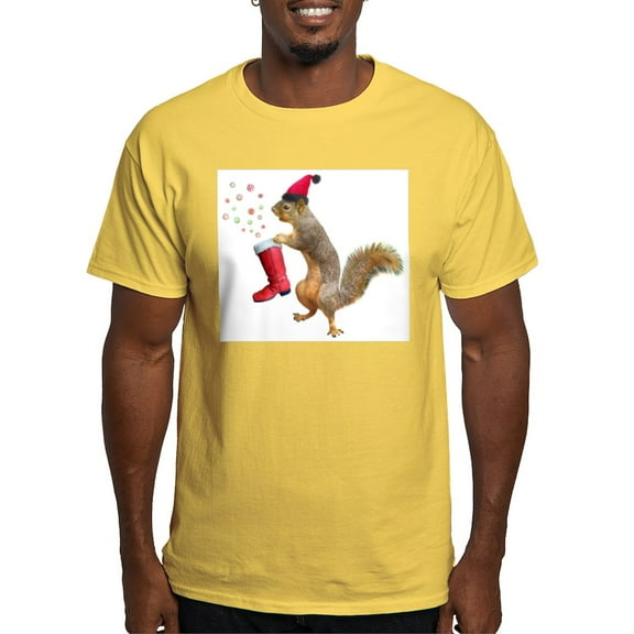 CafePress - Squirrel Red Boot T Shirt - Men's Classic Graphic T-Shirt
