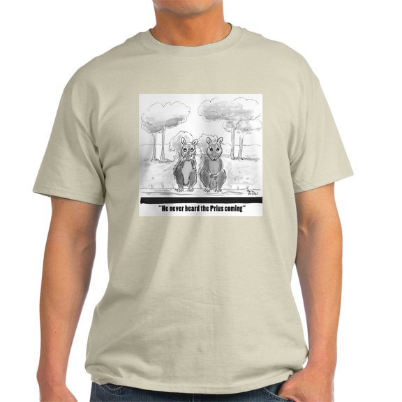 CafePress - Squirrel Vs. Prius T Shirt - Men's Classic Graphic T-Shirt