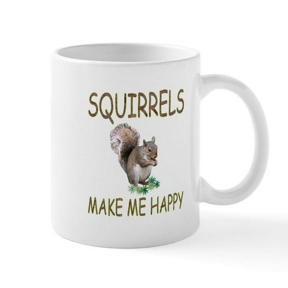 CafePress - Squirrels Mug - 11 oz Ceramic Mug - Novelty Coffee Tea Cup