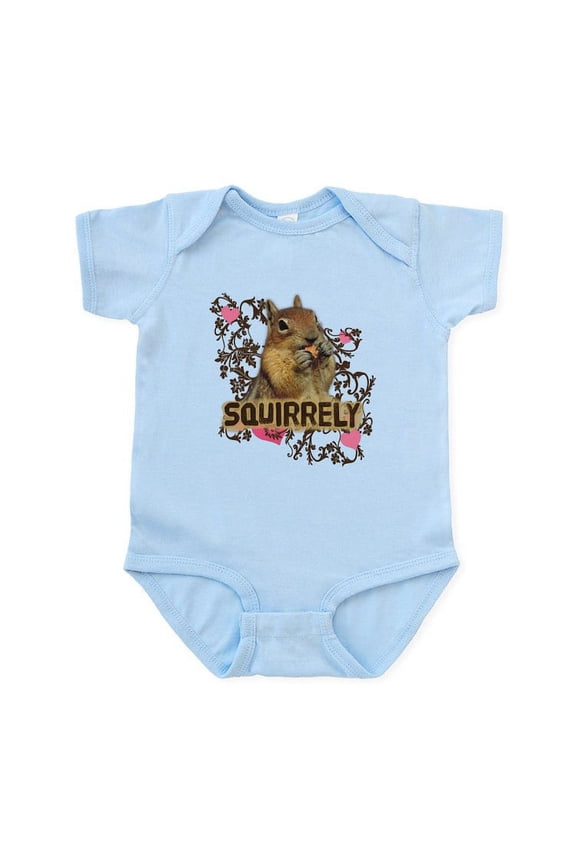 - Squirrely Squirrel Lover Infant Bodysuit - Baby Light Bodysuit, Size Newborn - 24 Months