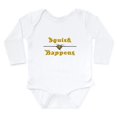 thumbnail image 1 of CafePress - Squish Happens Long Sleeve Infant Bodysuit - Long Sleeve Cotton Baby Bodysuit, 1 of 4