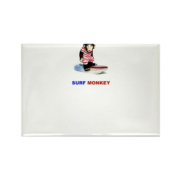 CafePress - Ssurf_Monkey Magnets - Rectangle Magnet, 2"x3" Refrigerator Magnet