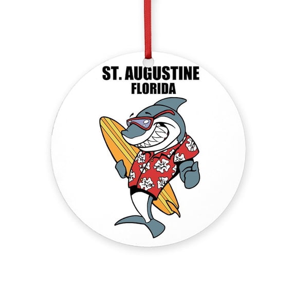 CafePress - St. Augustine, Florida - Round Wood Ornament 4"