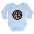 thumbnail image 1 of CafePress - St. Benedict Medal Body Suit - Long Sleeve Cotton Baby Bodysuit, 1 of 4