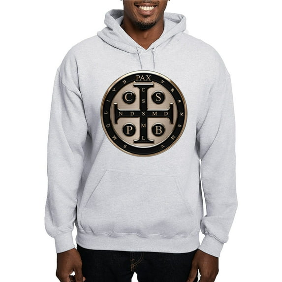 CafePress - St. Benedict Medal Hoodie - Pullover Hoodie, Hooded Sweatshirt
