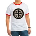 thumbnail image 1 of CafePress - St. Benedict Medal T Shirt - 100% Cotton Ringed T-Shirt, 1 of 4