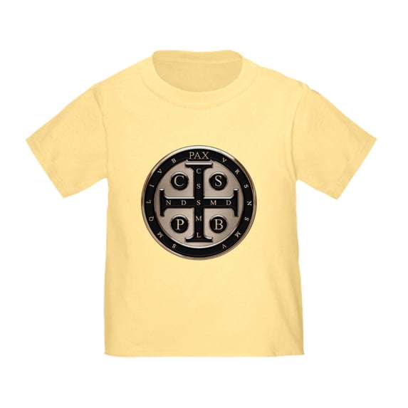 CafePress - St. Benedict Medal T Shirt - Cute Toddler T-Shirt, 100% Cotton