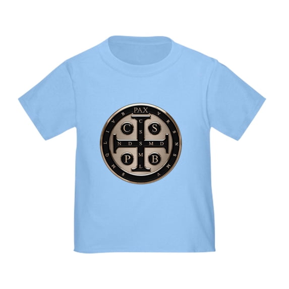 CafePress - St. Benedict Medal T Shirt - Cute Toddler T-Shirt, 100% Cotton