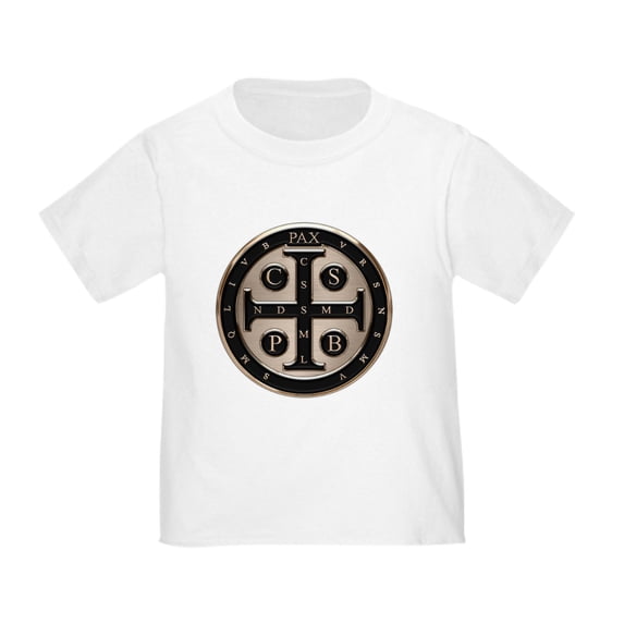 CafePress - St. Benedict Medal T Shirt - Cute Toddler T-Shirt, 100% Cotton