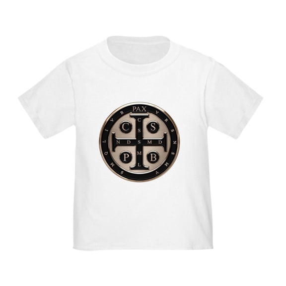 CafePress - St. Benedict Medal T Shirt - Cute Toddler T-Shirt, 100% Cotton