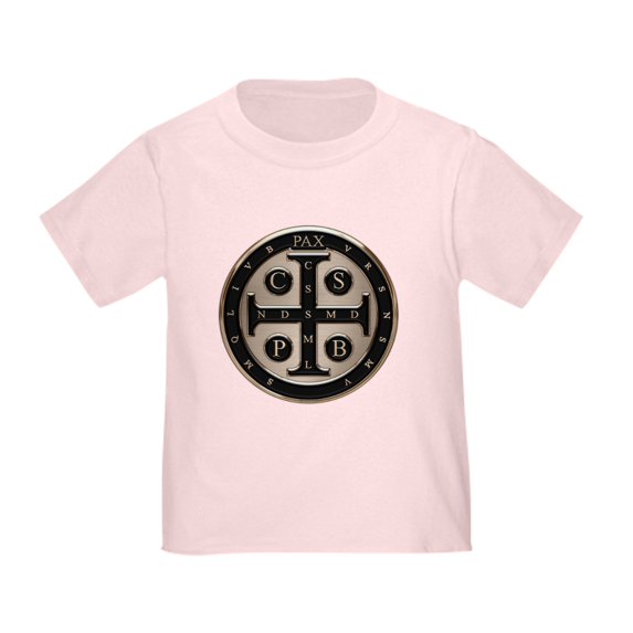 CafePress - St. Benedict Medal T Shirt - Cute Toddler T-Shirt, 100% Cotton