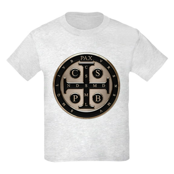 CafePress - St. Benedict Medal T Shirt - Light T-Shirt Kids XS-XL