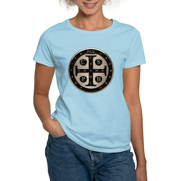 CafePress - St. Benedict Medal T Shirt - Women's Classic T-Shirt