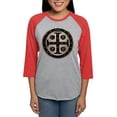 thumbnail image 1 of CafePress - St. Benedict Medal Women's Baseball T Shirt - Womens Baseball Tee, 1 of 4