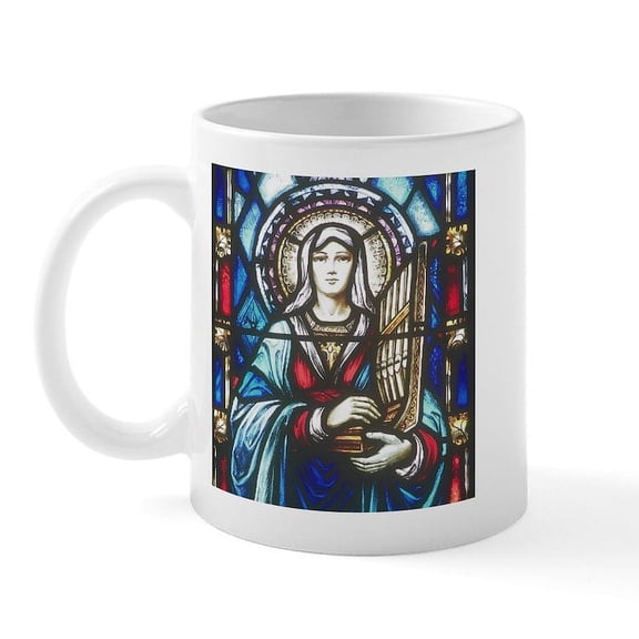 CafePress - St Cecilia Mug - 11 oz Ceramic Mug - Novelty Coffee Tea Cup