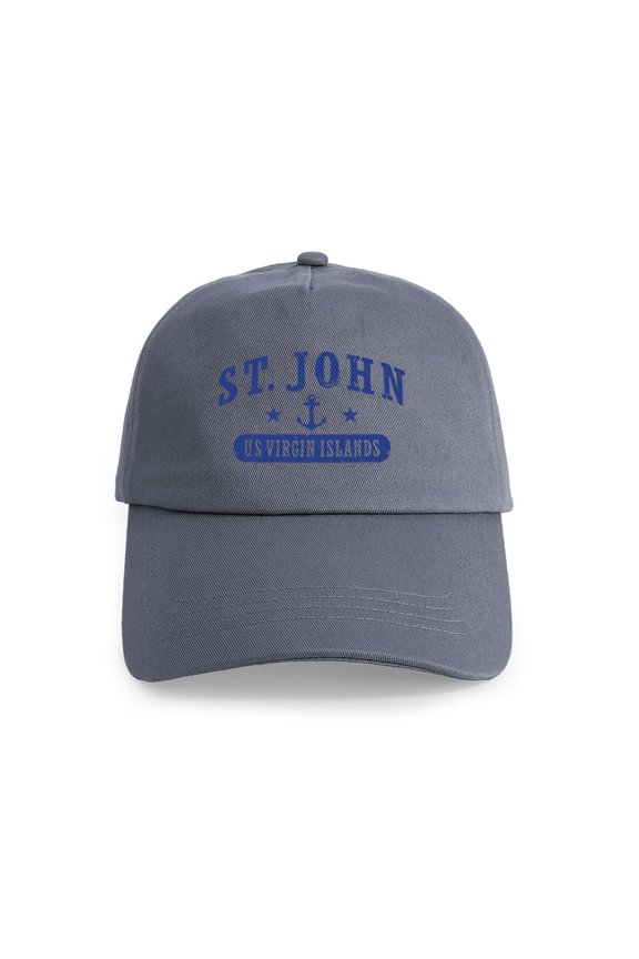 - St. John Cap - Adjustable 100% Brushed Unisex Casual Cotton Baseball Cap, Beige, 1