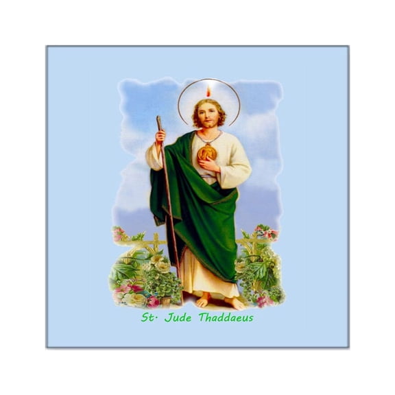 CafePress - St. Jude Thaddaeus (Style F Square Sticker 3 X 3 - Square Sticker 3" x 3"