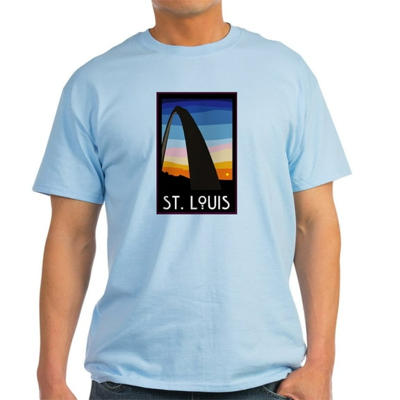 CafePress - St. Louis Arch Ash Grey T Shirt - Men's Classic Graphic T-Shirt