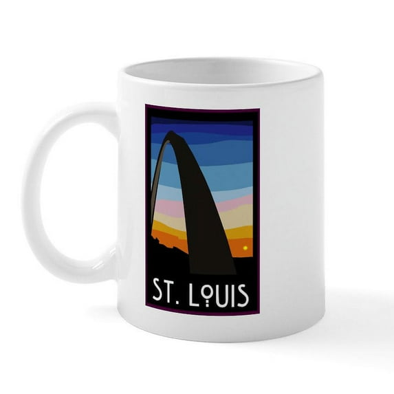 CafePress - St. Louis Arch Mug - 11 oz Ceramic Mug - Novelty Coffee Tea Cup