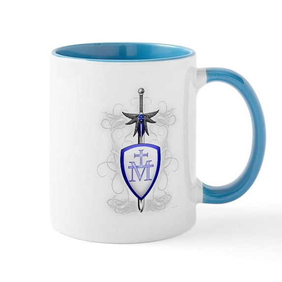 CafePress - St. Michael's Sword Mug - 11 oz Ceramic Mug - Novelty Coffee Tea Cup